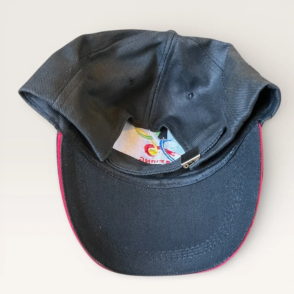 Beijing 2008 Olympics Games Hat Black OSFM Strapback Baseball Cap Souvenir Sport